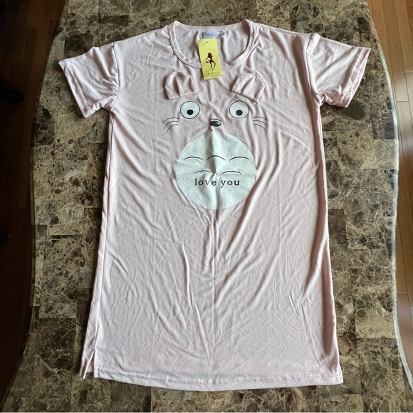 Women Sleep Shirt Cartoon Printed - Picture 1 of 2